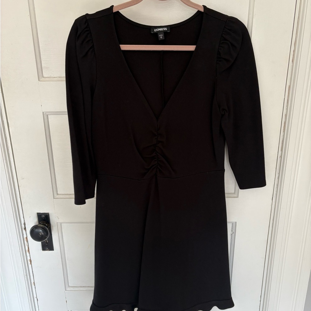 Express Black Long Sleeve Dress